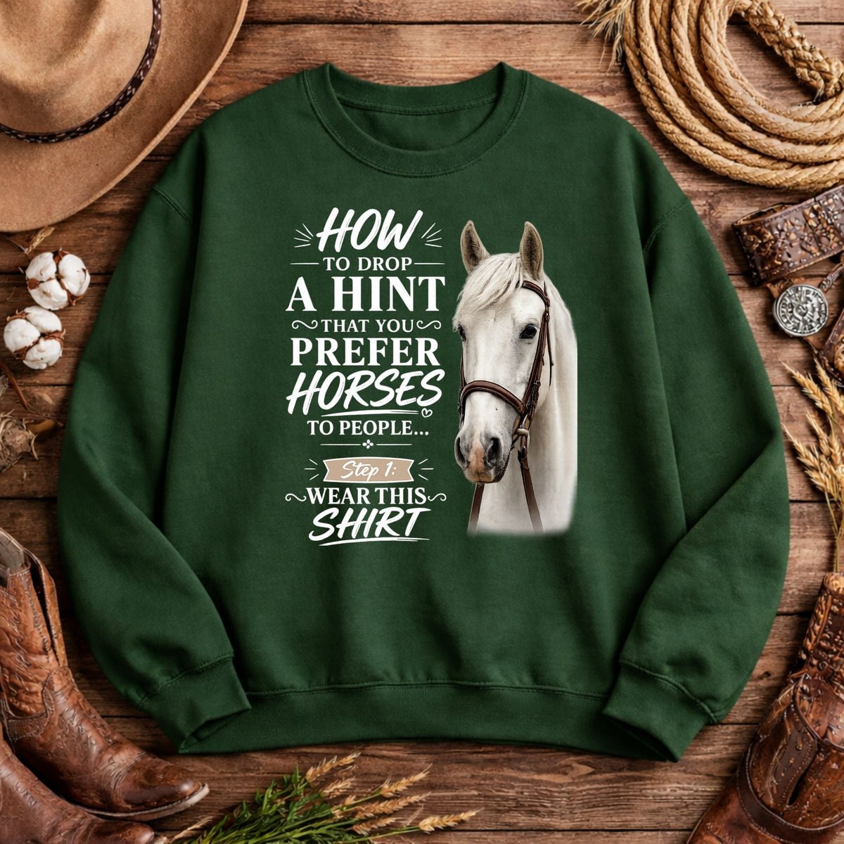 Prefer Horses Sketch Sweatshirt – view 8
