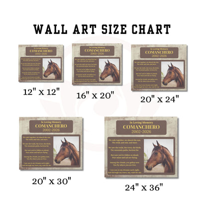 Comanchero Horse Memorial Photo Canvas – view 8