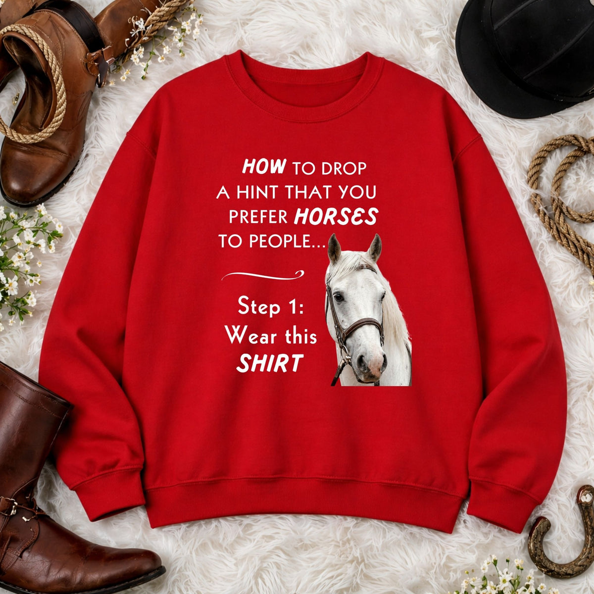 Prefer Horses Over People Sweatshirt – view 8