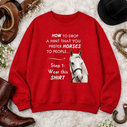 Prefer Horses Over People Sweatshirt – view 8