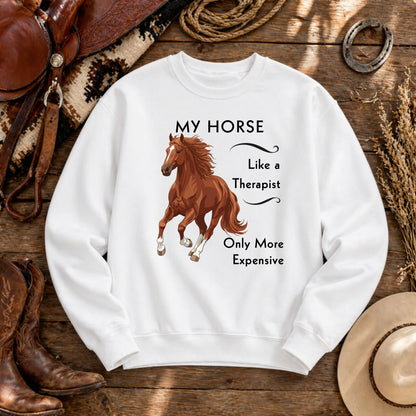 My Horse Is My Therapist Sweatshirt – view 9