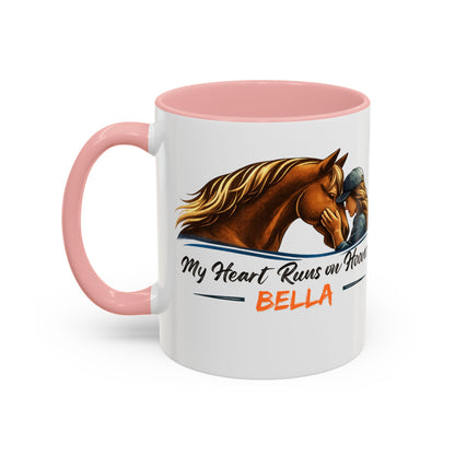 Heart Runs on Hooves Female Two-Tone Mug – view 6