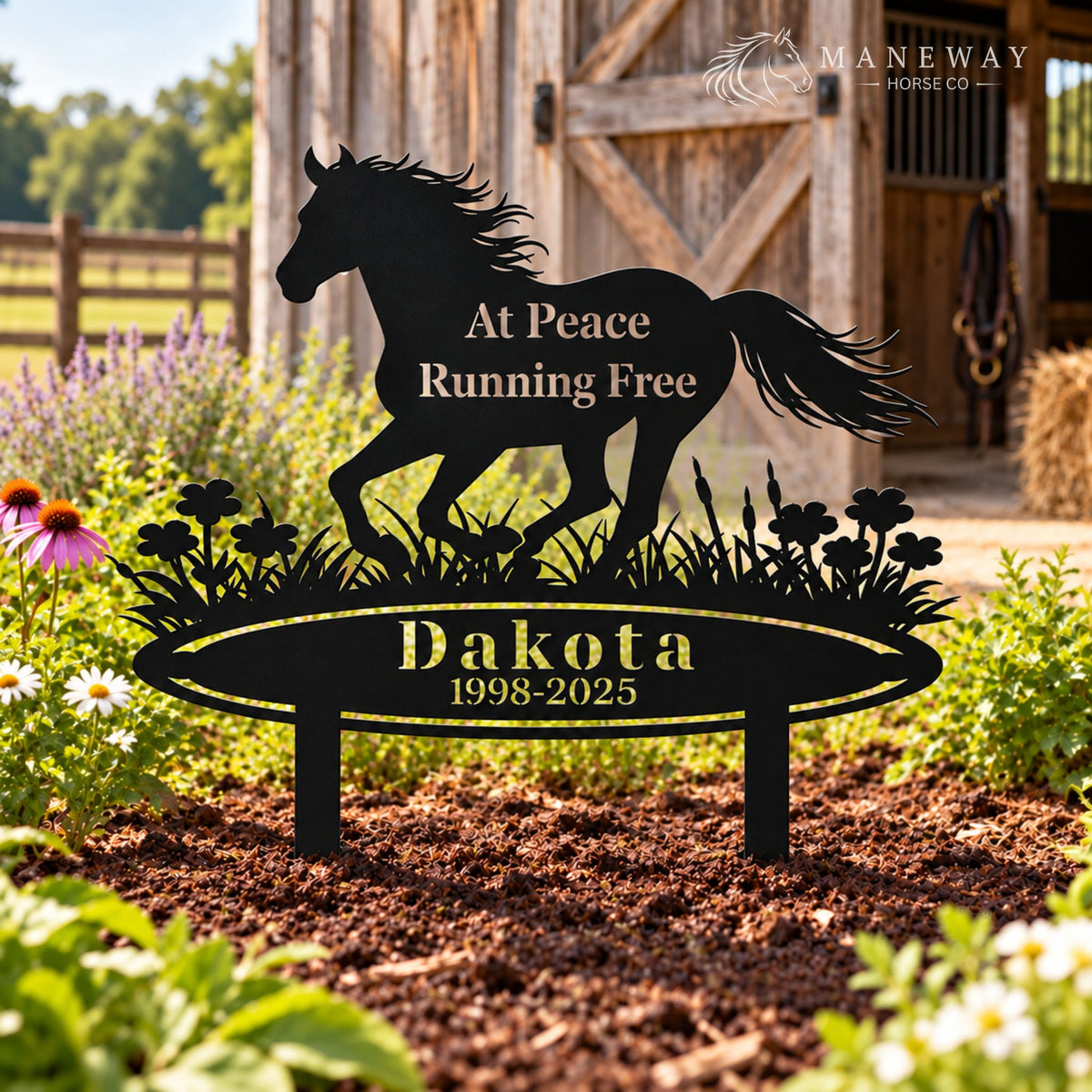 At Peace Horse Memorial Garden Sign – view 4