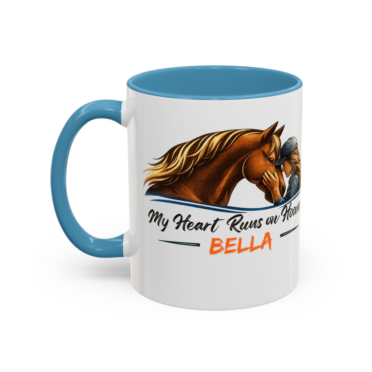 Heart Runs on Hooves Female Two-Tone Mug – view 20