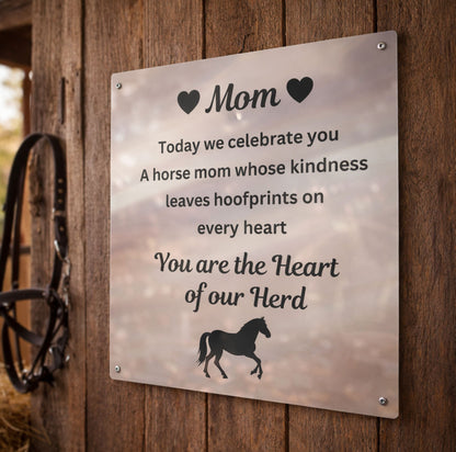 Heart of Our Herd White Metal Print – view 3