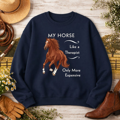 My Horse Is My Therapist Sweatshirt – view 3