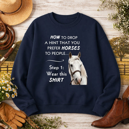 Prefer Horses Over People Sweatshirt – view 9