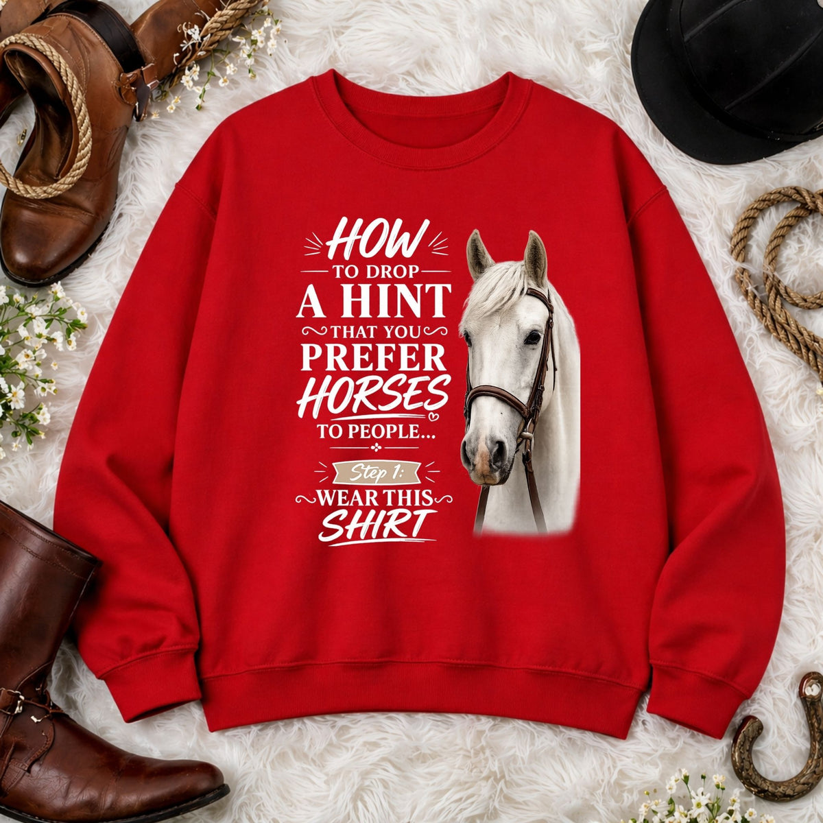 Prefer Horses Sketch Sweatshirt – view 9
