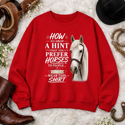 Prefer Horses Sketch Sweatshirt – view 9