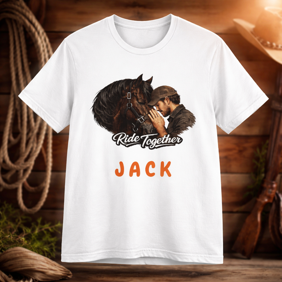 Ride Together Personalized Horse T-Shirt