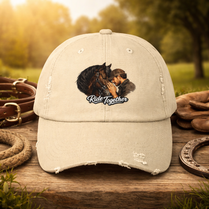 Ride Together Distressed Horse Cap – view 3