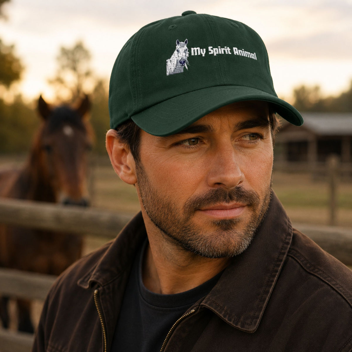 My Spirit Animal Horse Distressed Cap – view 2