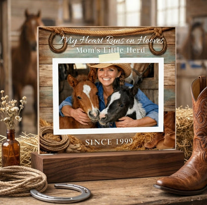 Mom’s Little Herd Horse Photo Plaque – view 4