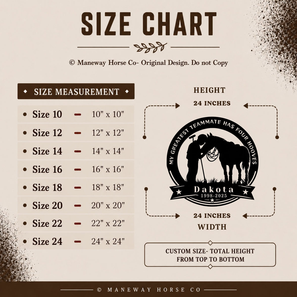 Personalized Polo Player Horse Memorial Sign – view 6