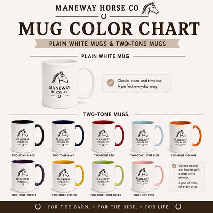 Live with Passion Horse Mug – view 9