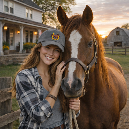 Lucky Horse Horseshoe Distressed Cap – view 2
