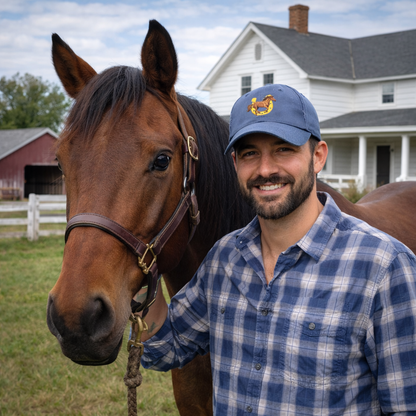 Lucky Horse Horseshoe Distressed Cap – view 3