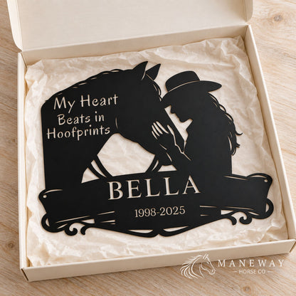 My Heart Beats in Hoofprints Stall Sign – view 4