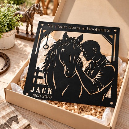 Jack Hoofprints Memorial Metal Stall Sign – view 5