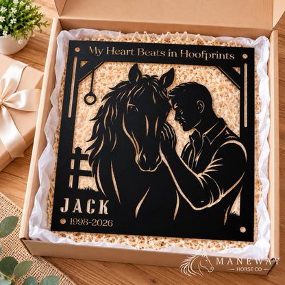 Jack Hoofprints Memorial Stall Sign – view 3