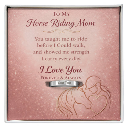 Personalized Horse Mom Ring – view 4