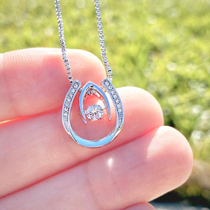 Personalized Horse Memorial Photo Circle Necklace – view 2