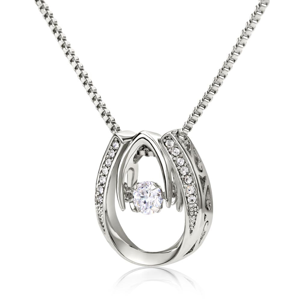 Horse Mom Horseshoe Necklace – view 15