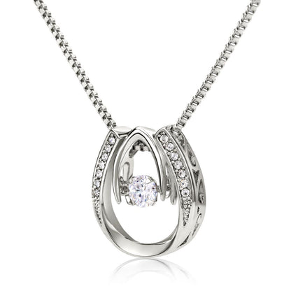 Horse Mom Horseshoe Necklace – view 15