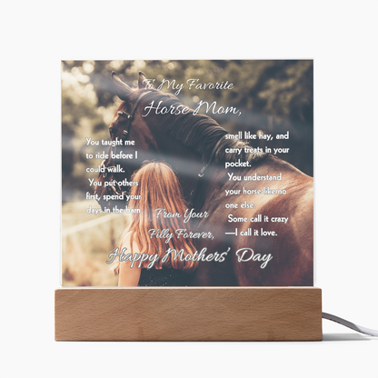 Favorite Horse Mom Photo Plaque – view 8