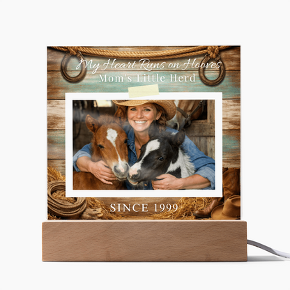Mom’s Little Herd Horse Photo Plaque – view 12