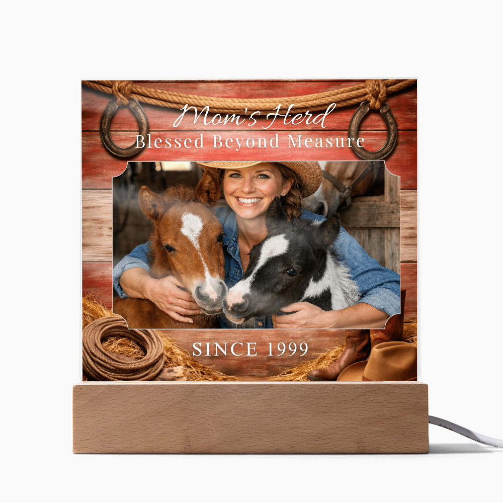 Blessed Beyond Measure Horse Mom Photo Plaque – view 11