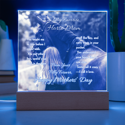 Favorite Horse Mom Photo Plaque – view 5