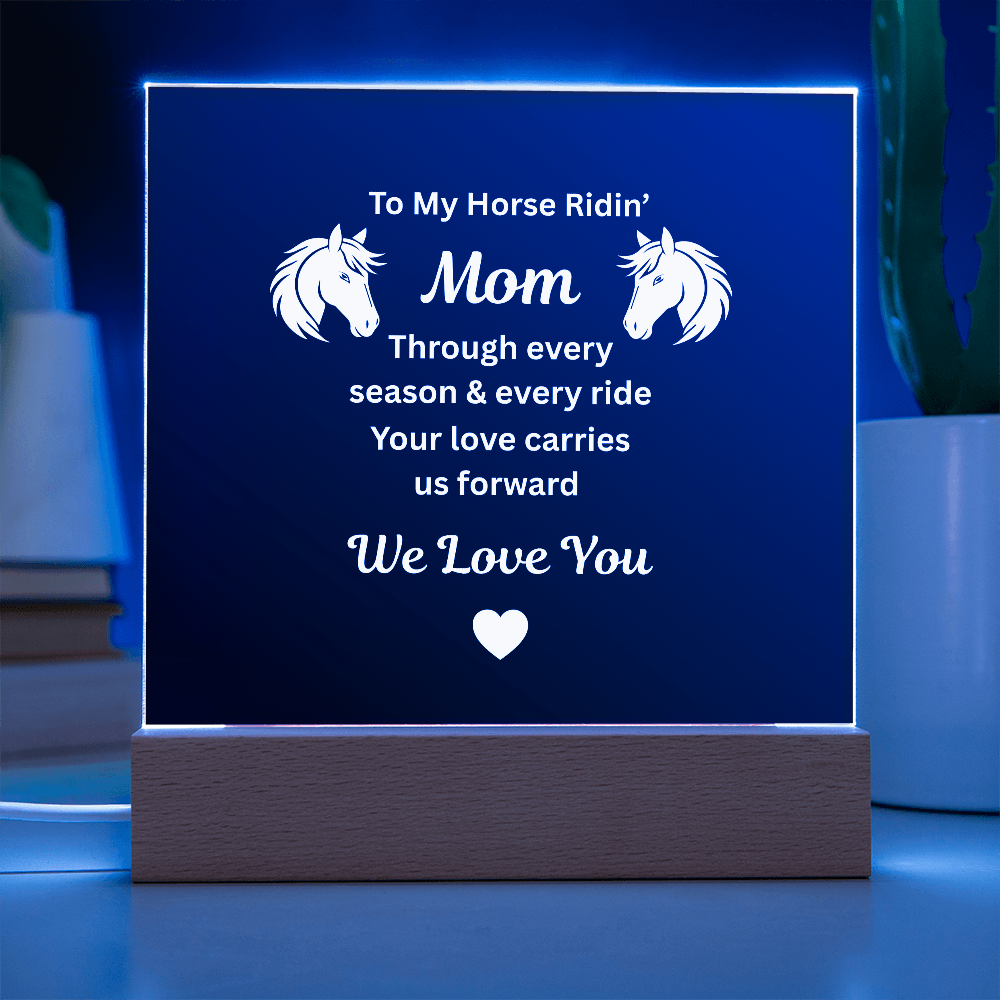Horse Ridin’ Mom Message Plaque – view 7