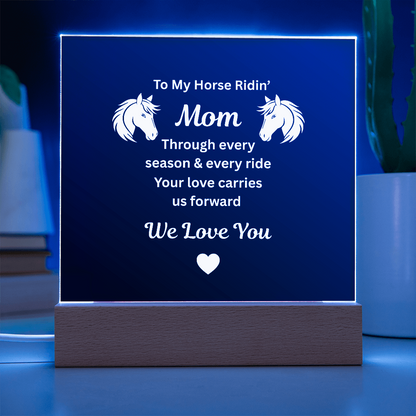 Horse Ridin’ Mom Message Plaque – view 7