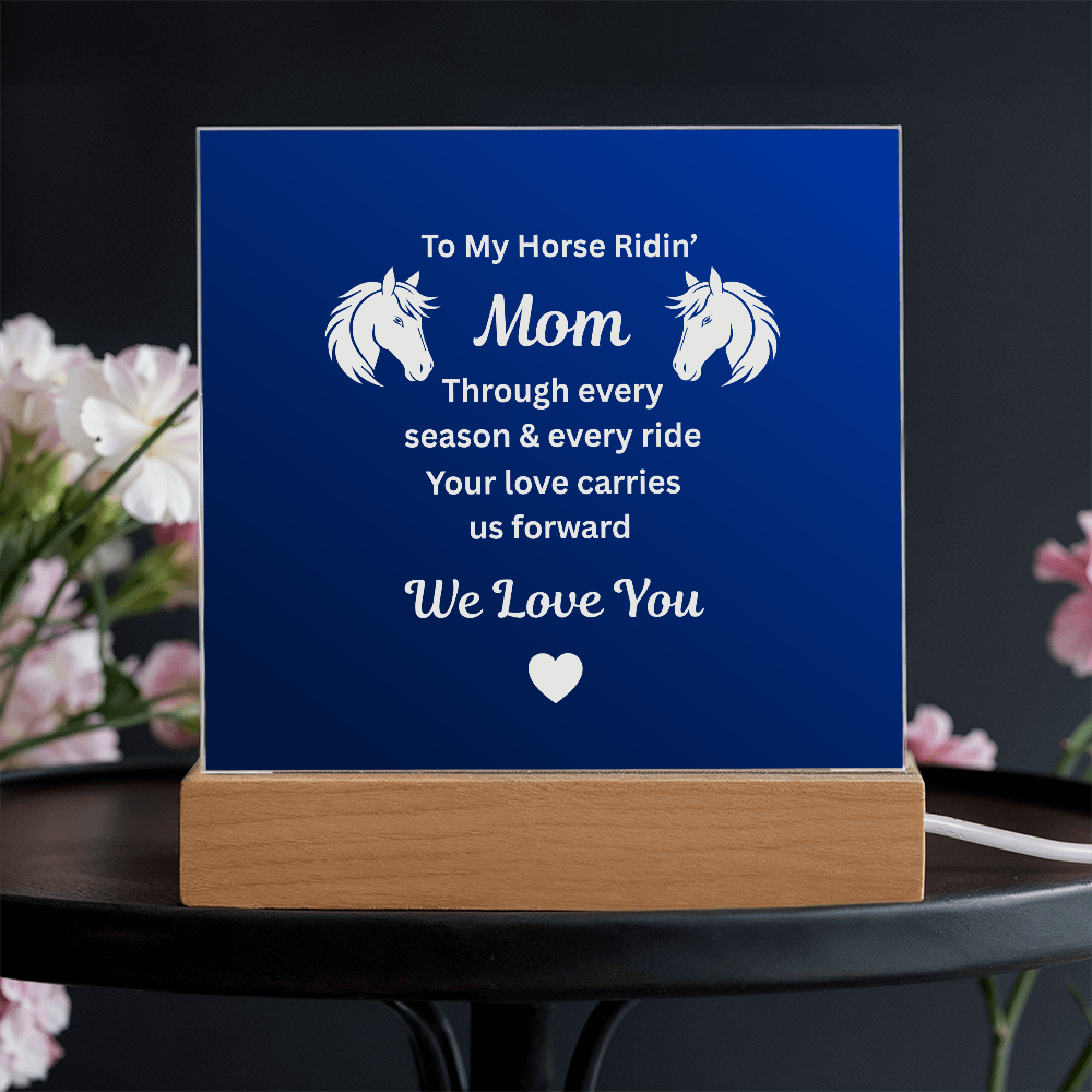 Horse Ridin’ Mom Message Plaque – view 6