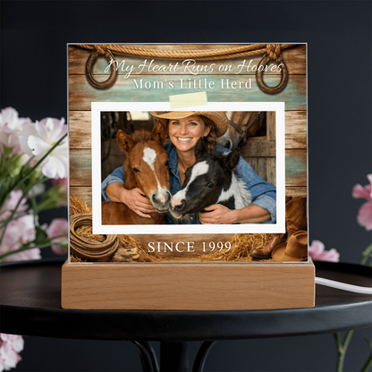 Mom’s Little Herd Horse Photo Plaque – view 6
