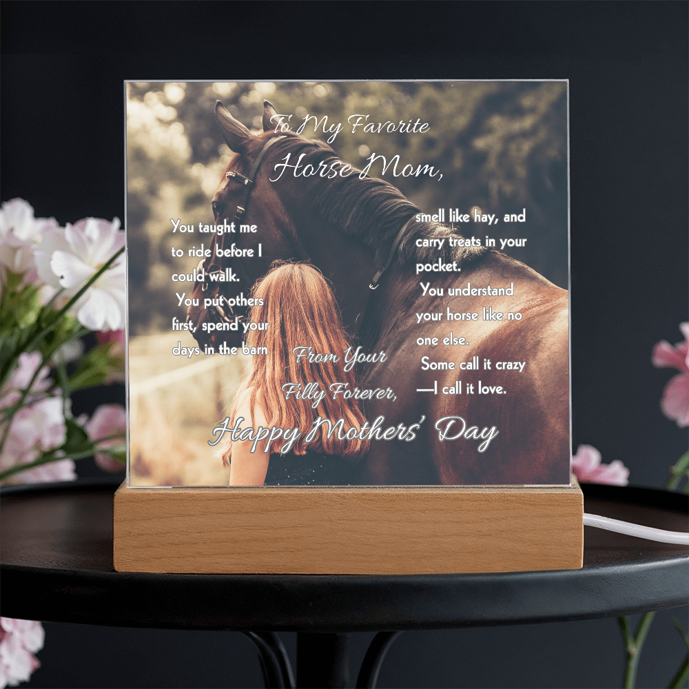 Favorite Horse Mom Photo Plaque – view 4