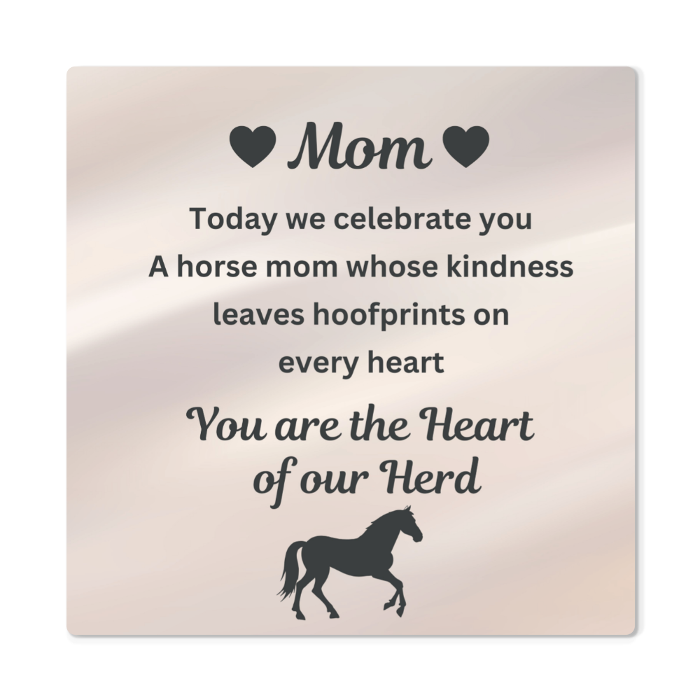 Heart of Our Herd White Metal Print – view 4