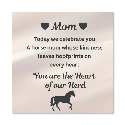 Heart of Our Herd White Metal Print – view 4