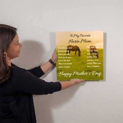 Favorite Horse Mom Meadow Metal Print – view 8