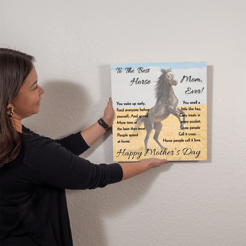 Best Horse Mom Rearing Horse Metal Print – view 6