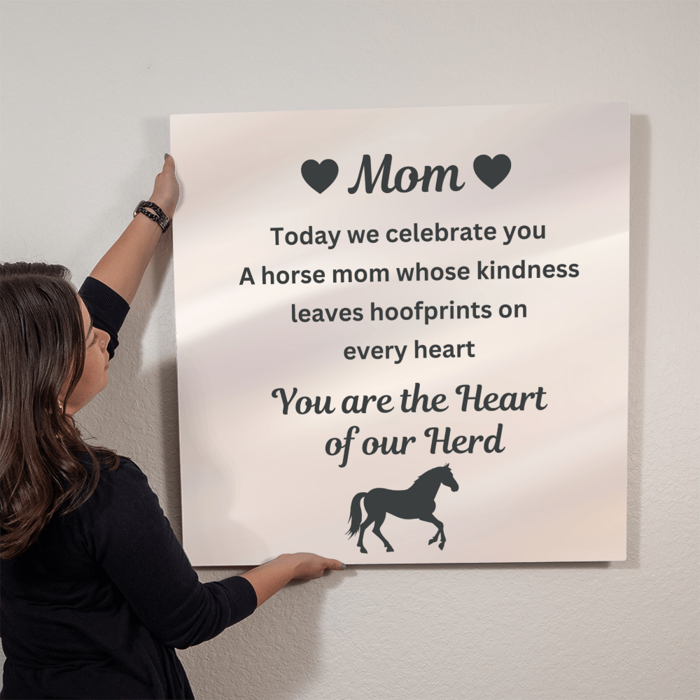 Heart of Our Herd White Metal Print – view 8