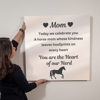 Heart of Our Herd White Metal Print – view 8