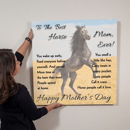 Best Horse Mom Rearing Horse Metal Print – view 7
