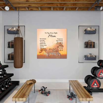Horse Ridin’ Mom Sunset Metal Print – view 5