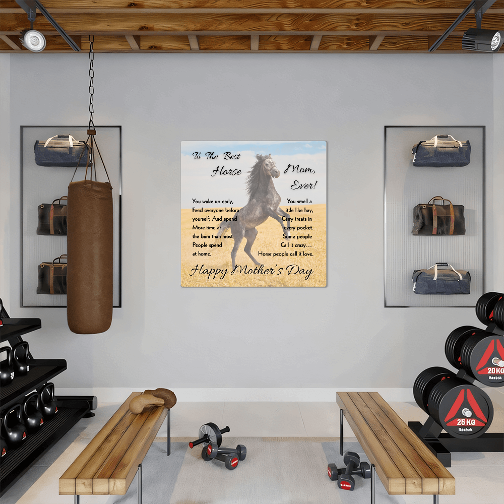 Best Horse Mom Rearing Horse Metal Print – view 8