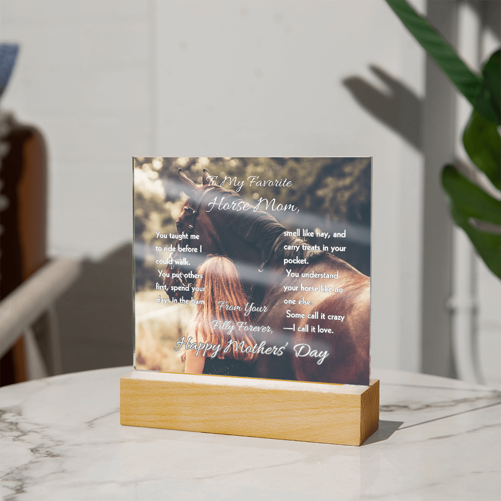 Favorite Horse Mom Photo Plaque – view 11
