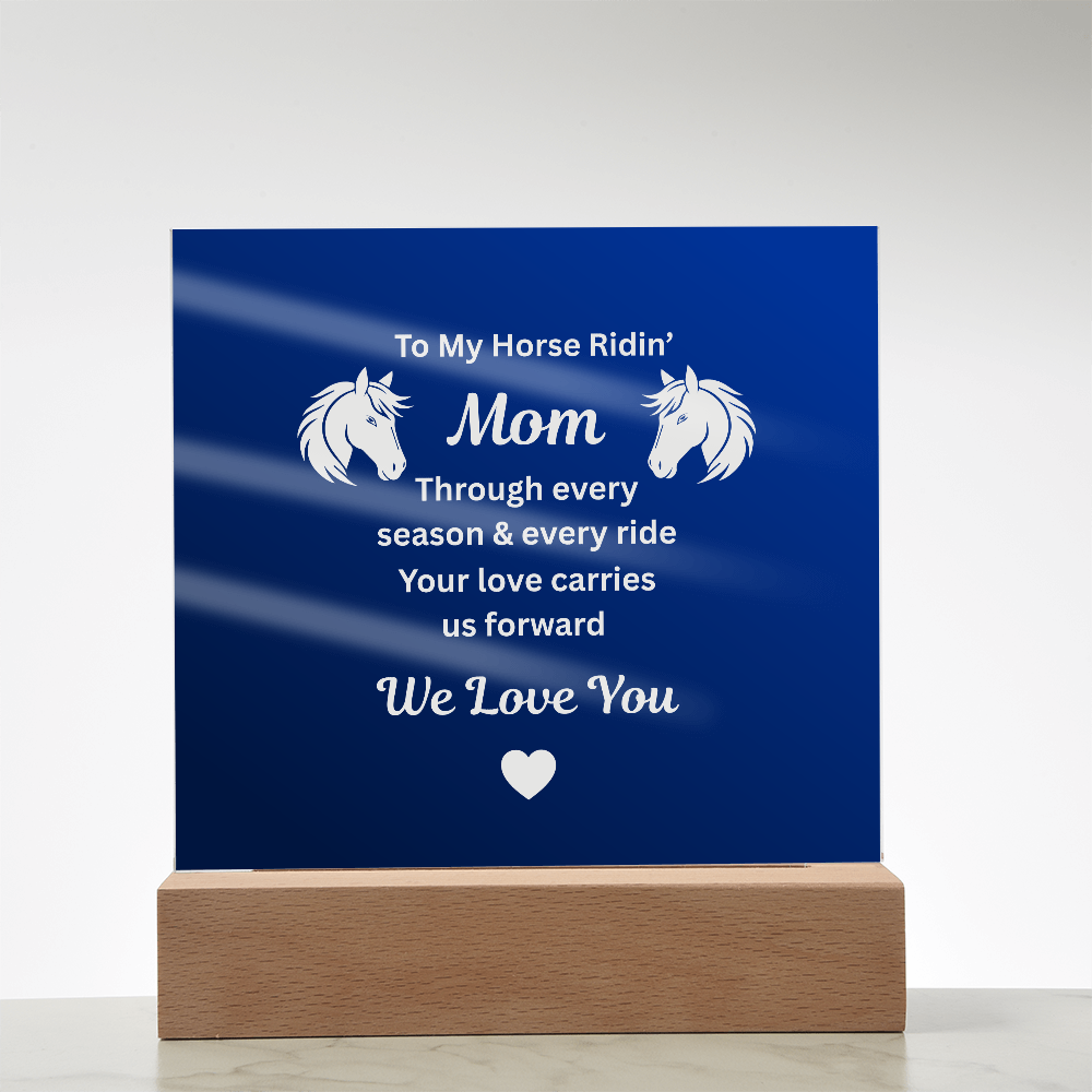 Horse Ridin’ Mom Message Plaque – view 9