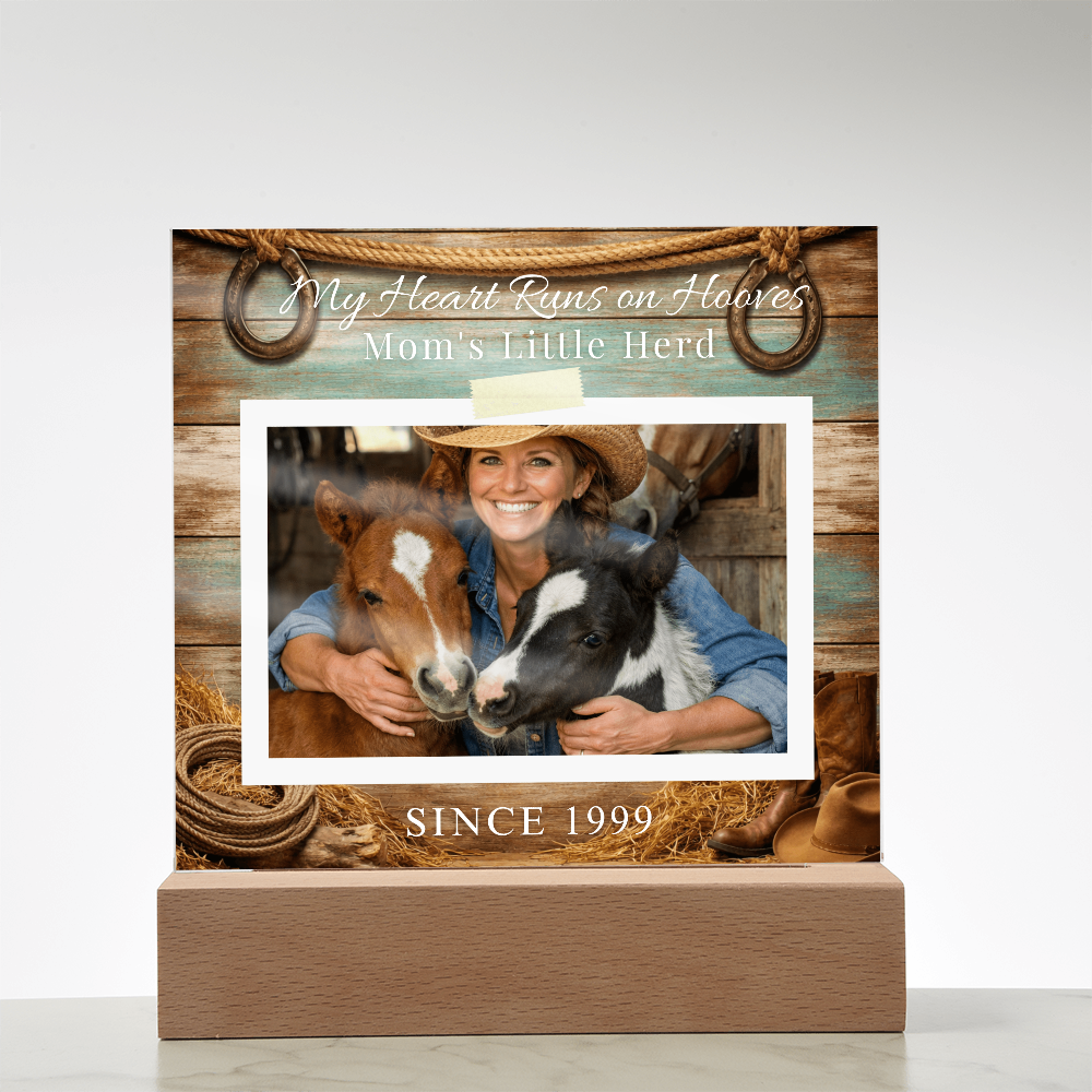 Mom’s Little Herd Horse Photo Plaque – view 10