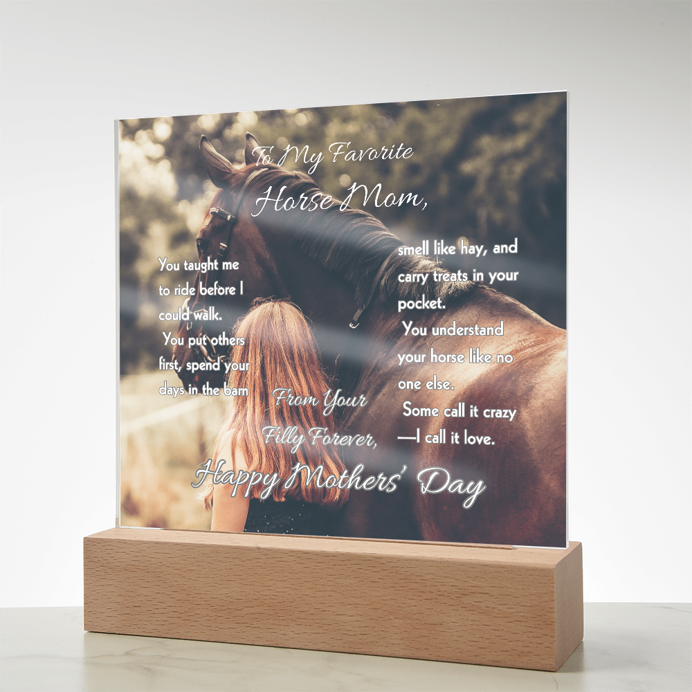 Favorite Horse Mom Photo Plaque – view 9